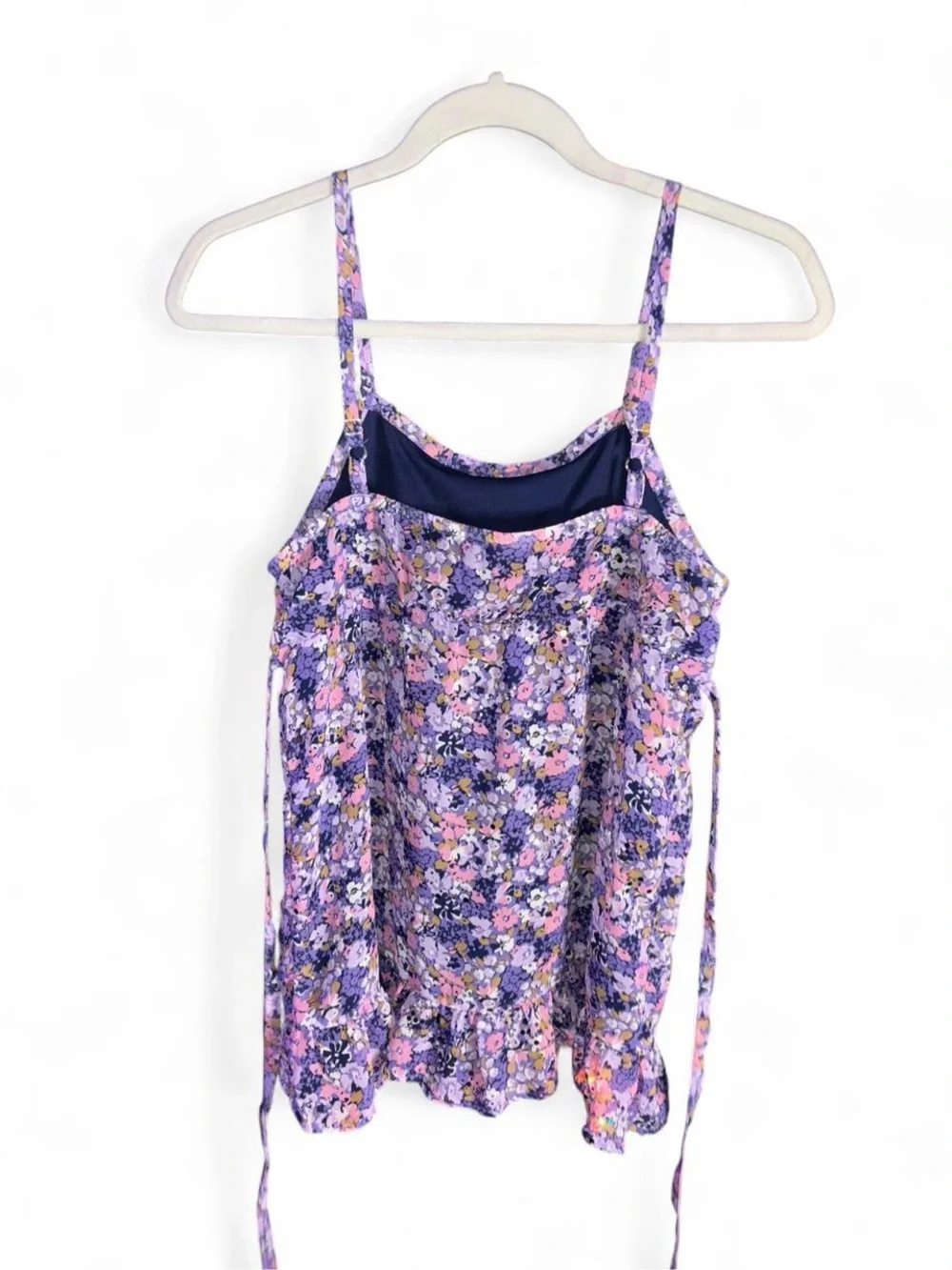 Justice Purple Floral Spaghetti-Strap Sundress
